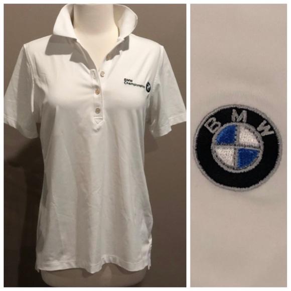 BMW | Tops | New Bmw Championship Logo White Polo Shirt Top | Poshmark
